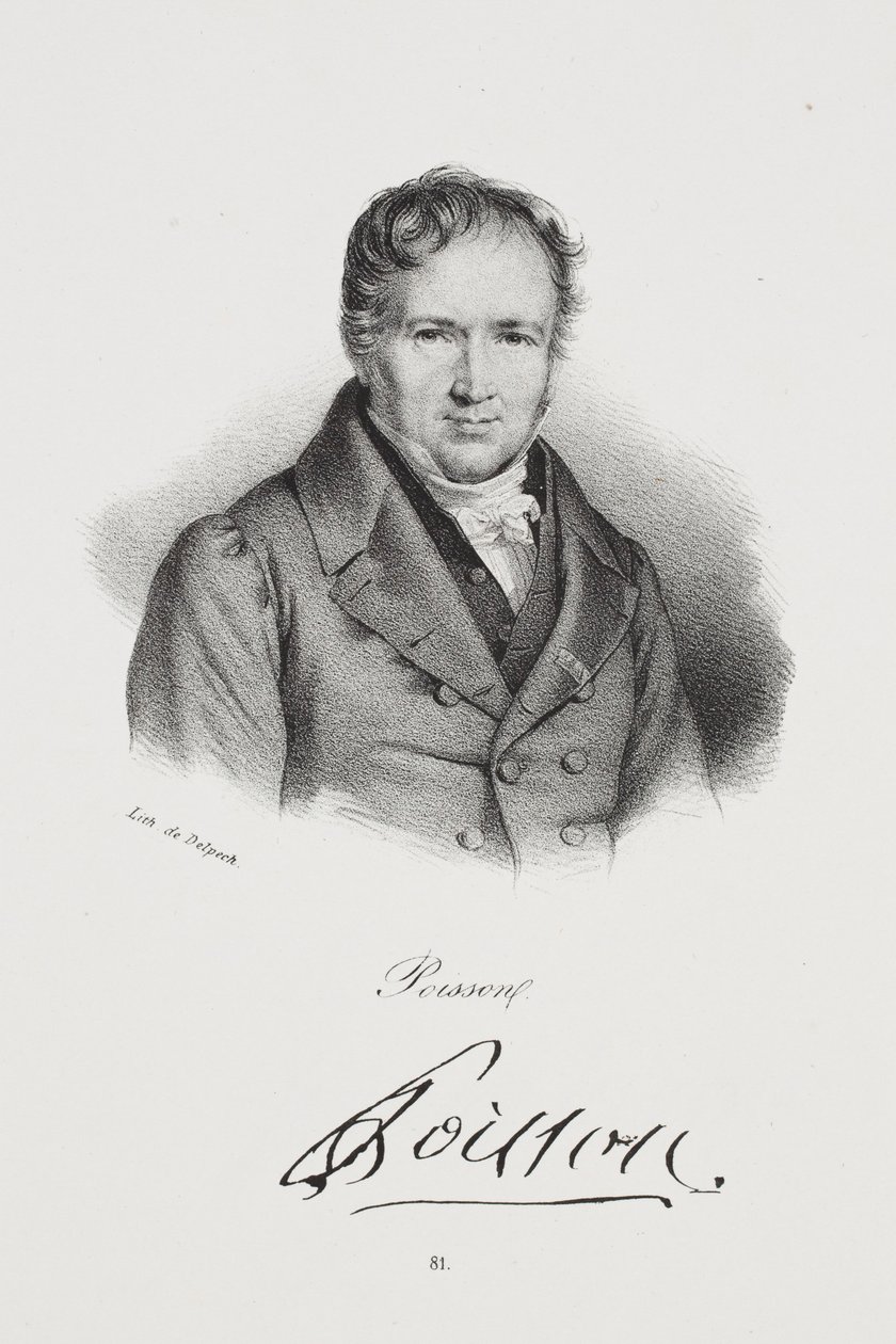 Siméon Denis Poisson portréja alkotó: Francois Seraphin Delpech