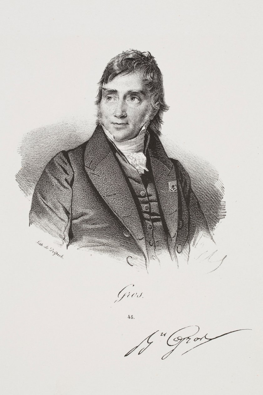 Antoine-Jean Gros művész portréja alkotó: Francois Seraphin Delpech