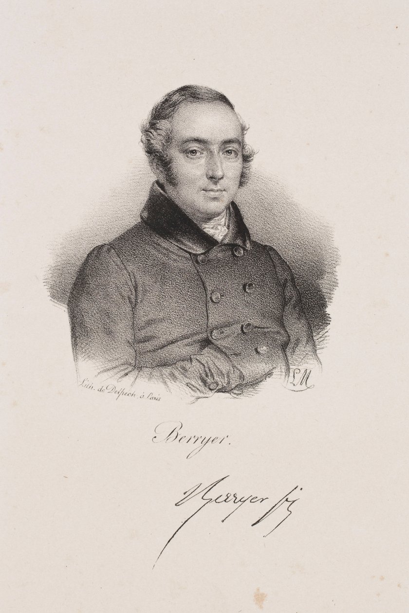 Pierre-Antoine Berryer politikus portréja alkotó: Francois Seraphin Delpech