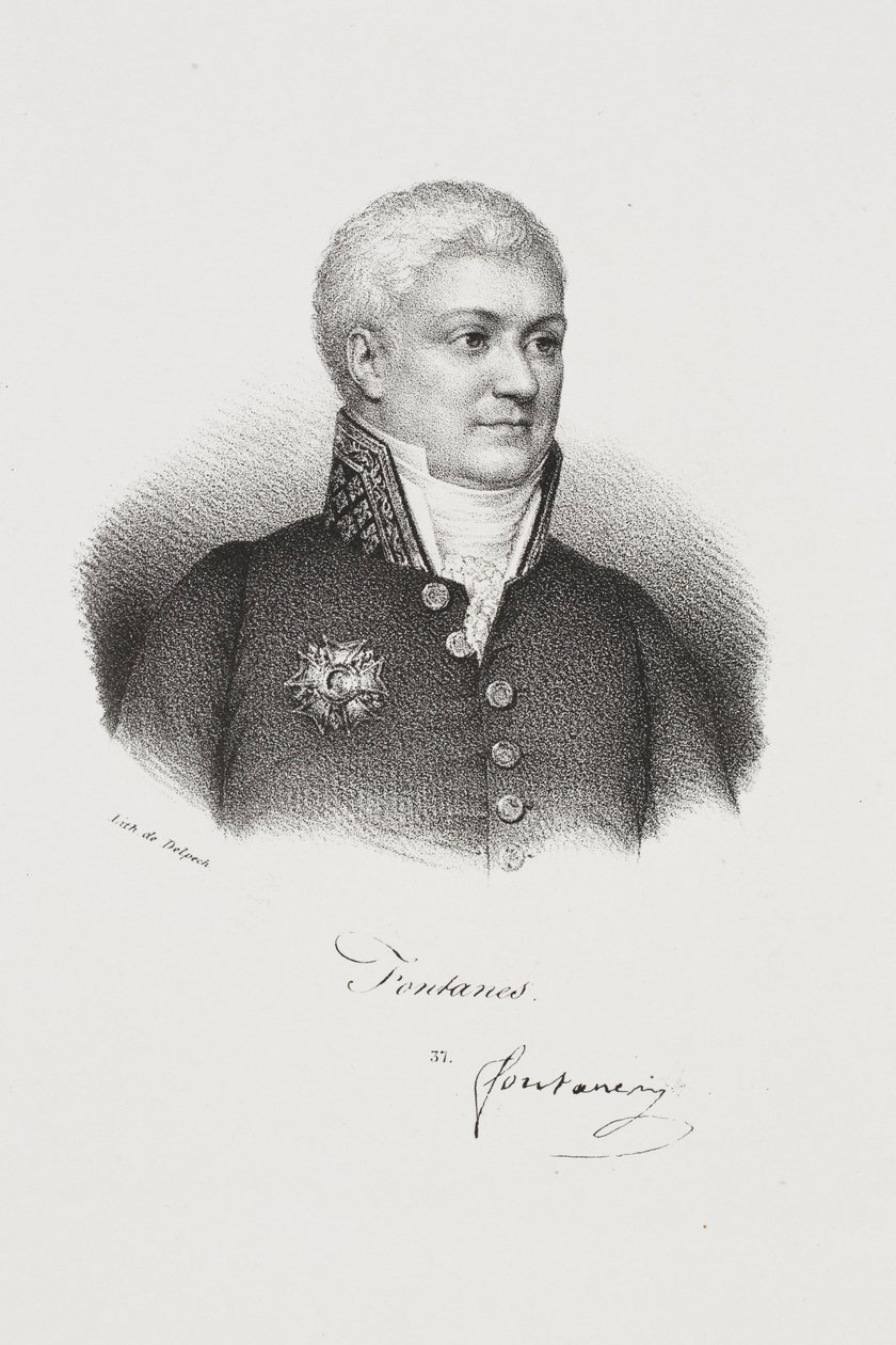 Louis Jean-Pierre de Fontanes márki író portréja alkotó: Francois Seraphin Delpech