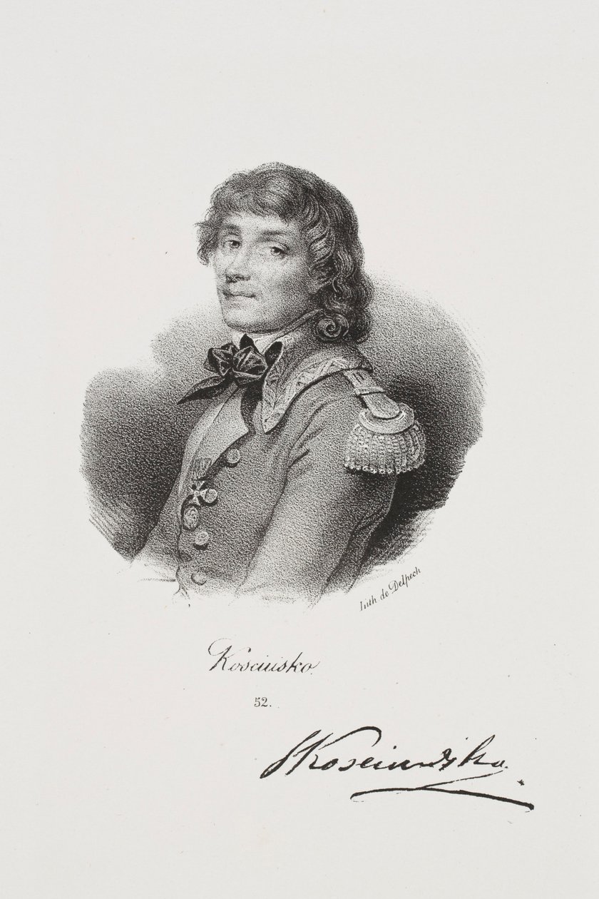 Tadeusz Kościuszko szabadságharcos portréja alkotó: Francois Seraphin Delpech