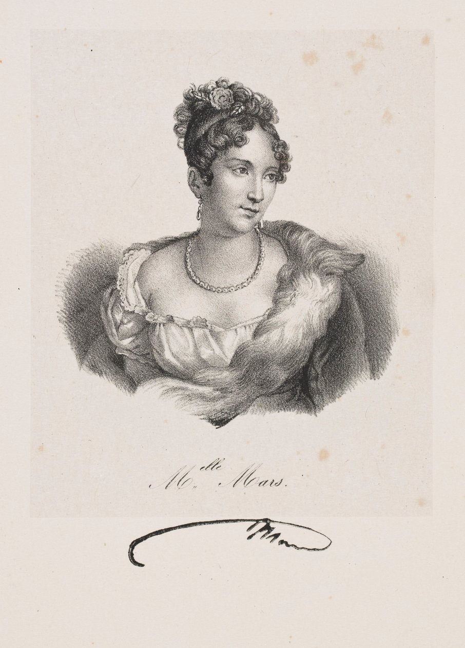 Mars kisasszony portréja (Anne Françoise Hyppolyte Boutet Salvetat álneve) alkotó: Francois Seraphin Delpech