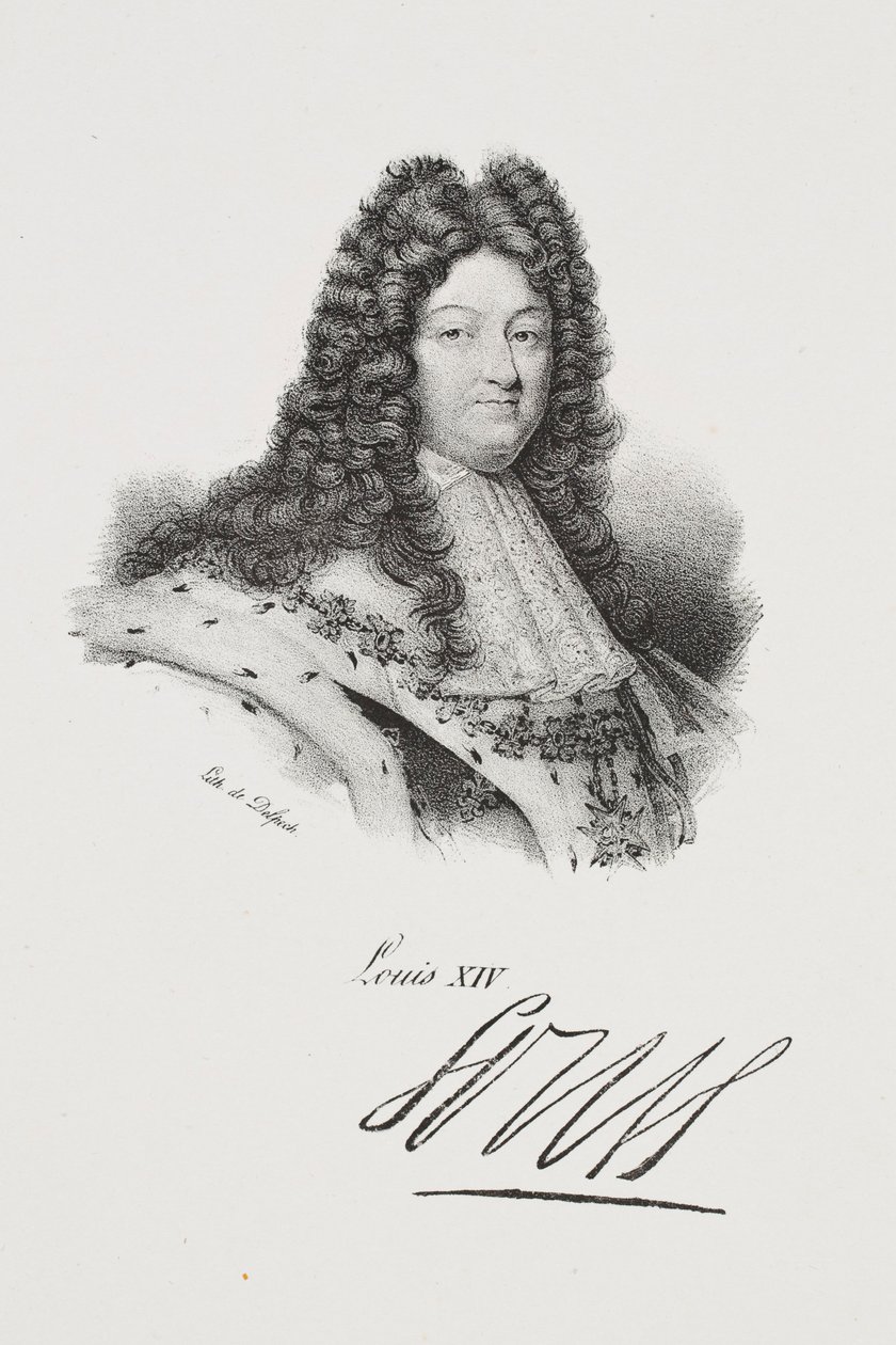 XIV. Lajos király portréja alkotó: Francois Seraphin Delpech