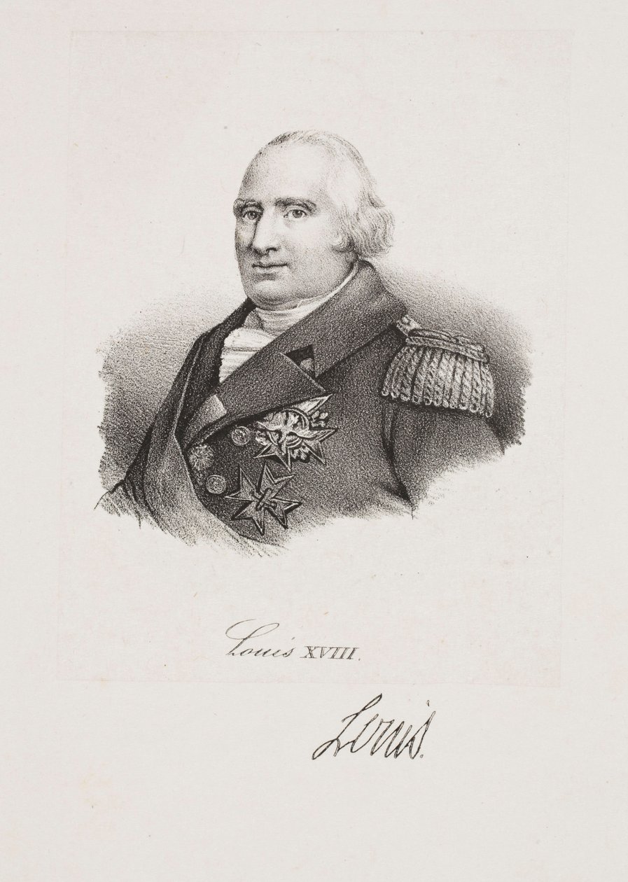 XVIII. Lajos király portréja alkotó: Francois Seraphin Delpech
