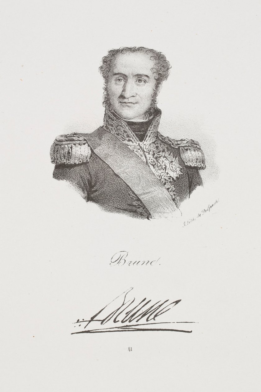Guillaume Brune marsall portréja alkotó: Francois Seraphin Delpech