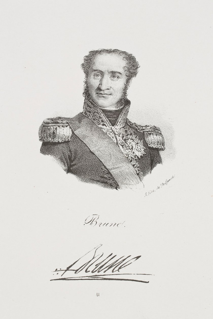 Guillaume Brune marsall portréja alkotó: Francois Seraphin Delpech