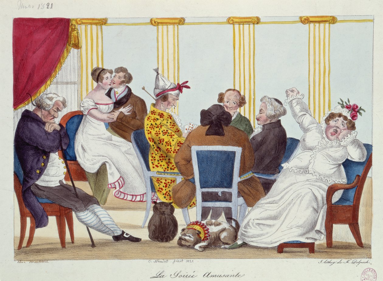 A mulatságos este, 1821 alkotó: Francois Seraphin Delpech
