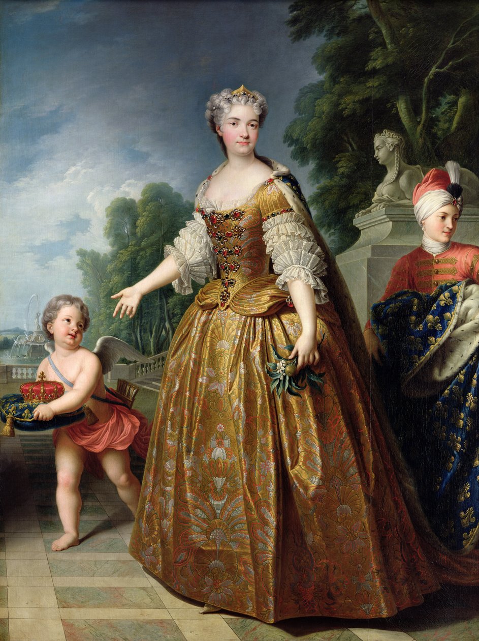 Marie Leczinska (1703-68) portréja 1725 után alkotó: Francois Stiemart