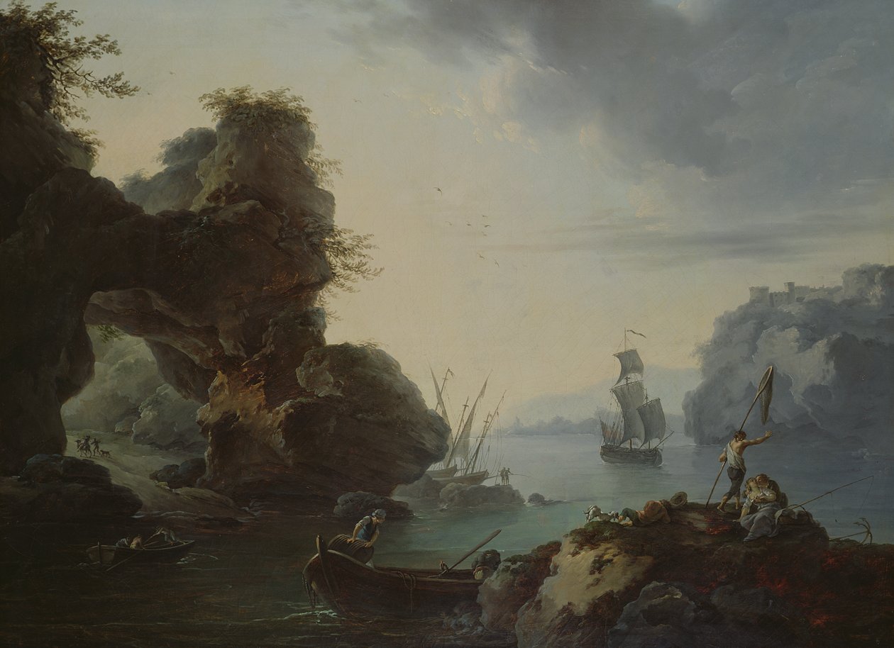 Halászat alkotó: Francois Valentin Gazard