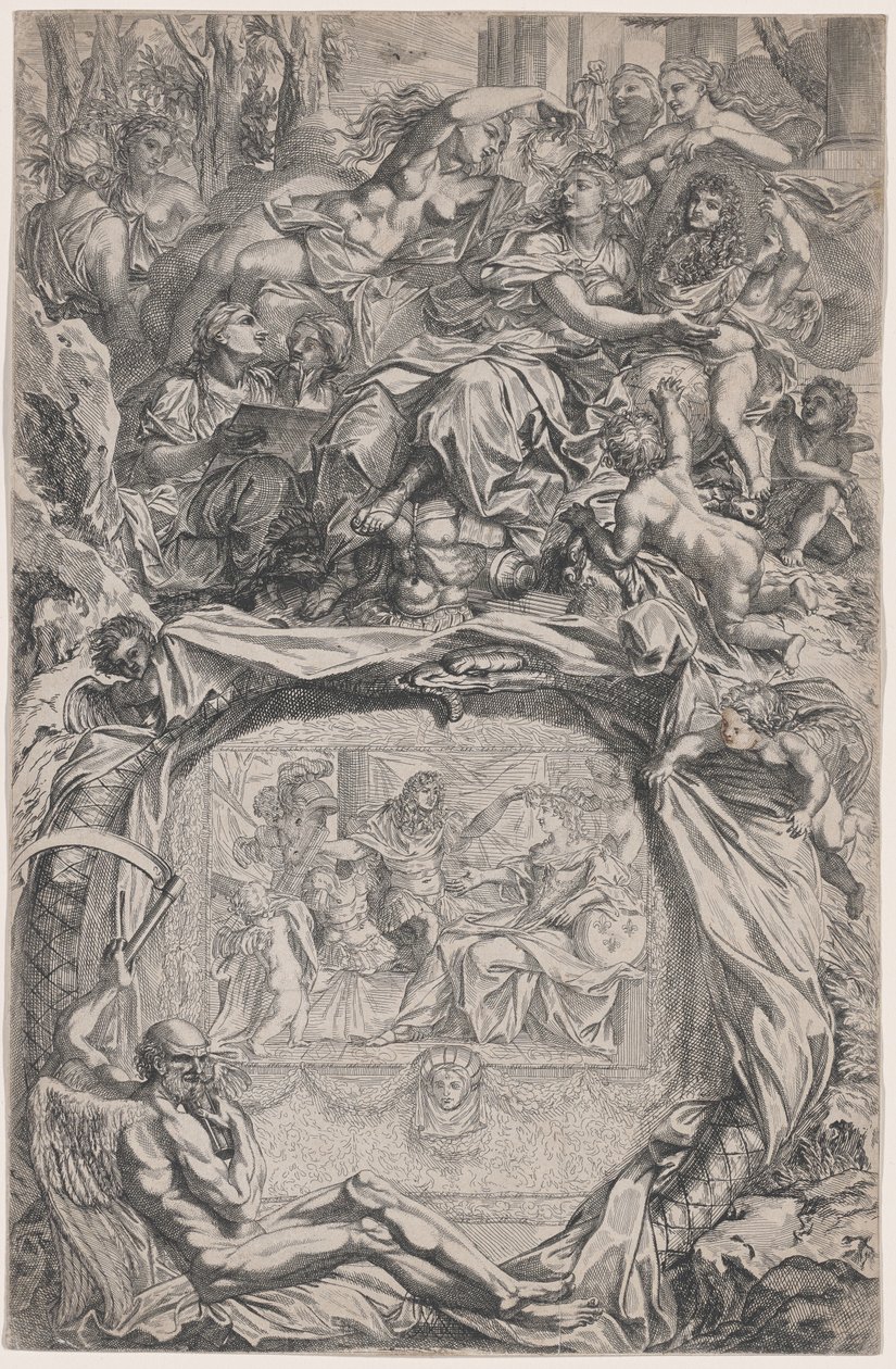 Franciaországot XIV. Lajos győzelmével koronázta meg alkotó: Francois Verdier
