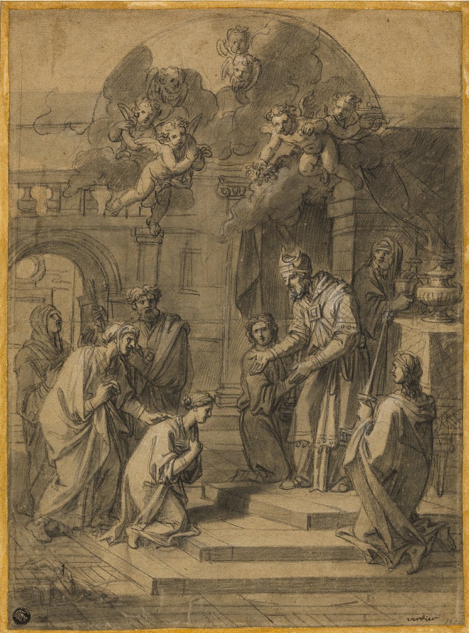 Szűz Mária bemutatása alkotó: Francois Verdier