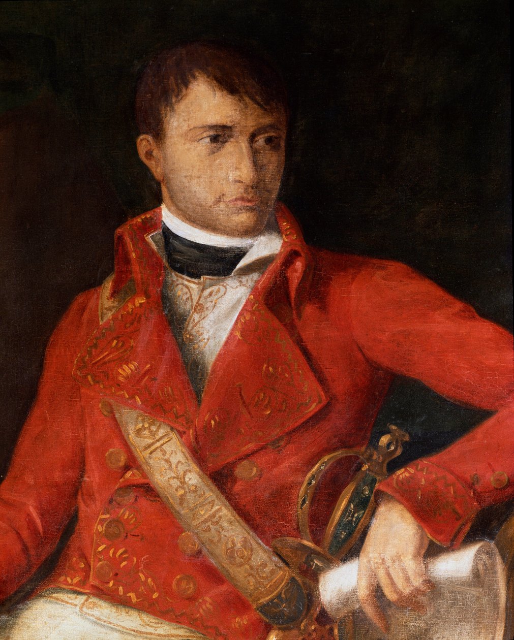 I. Bonaparte Napóleon (1769-1821) portréja az első konzul részlet egyenruhájában. Francois Xavier Fabre (1766-1837) Milánó, Museo del Risorgimento festménye alkotó: Francois Xavier (attr. to) Fabre