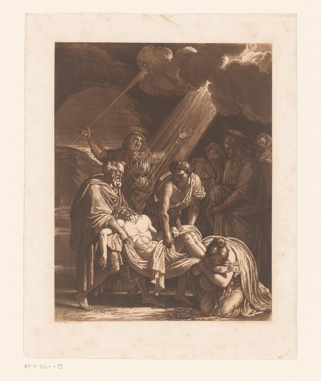 Krisztus temetése alkotó: Francois Xavier Fabre