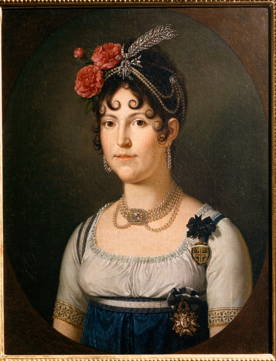 A spanyol Maria Luisa, Lucca hercegnőjének portréja. 19. század (festmény) alkotó: Francois Xavier Fabre