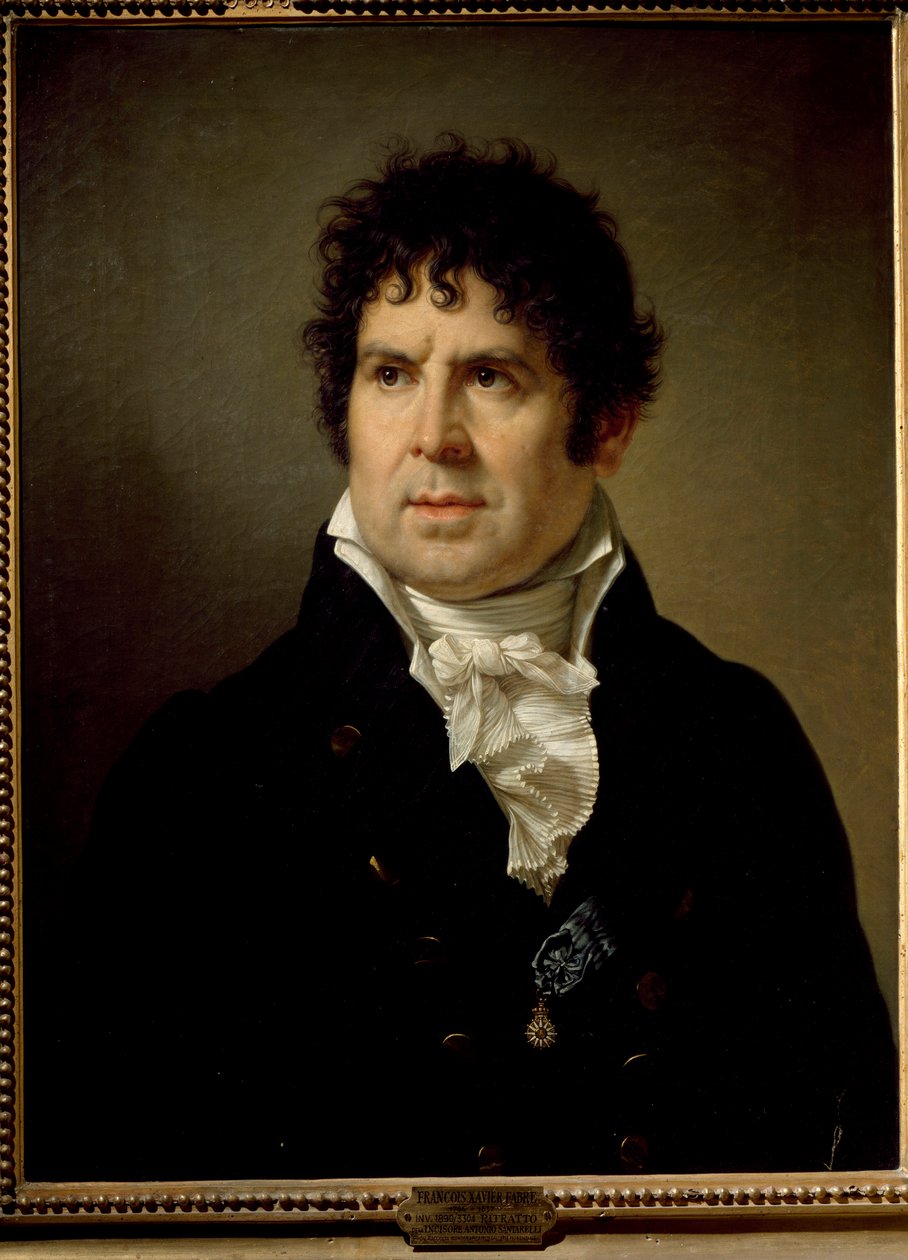 Giovanni Antonio Santarelli metsző portréja alkotó: Francois Xavier Fabre