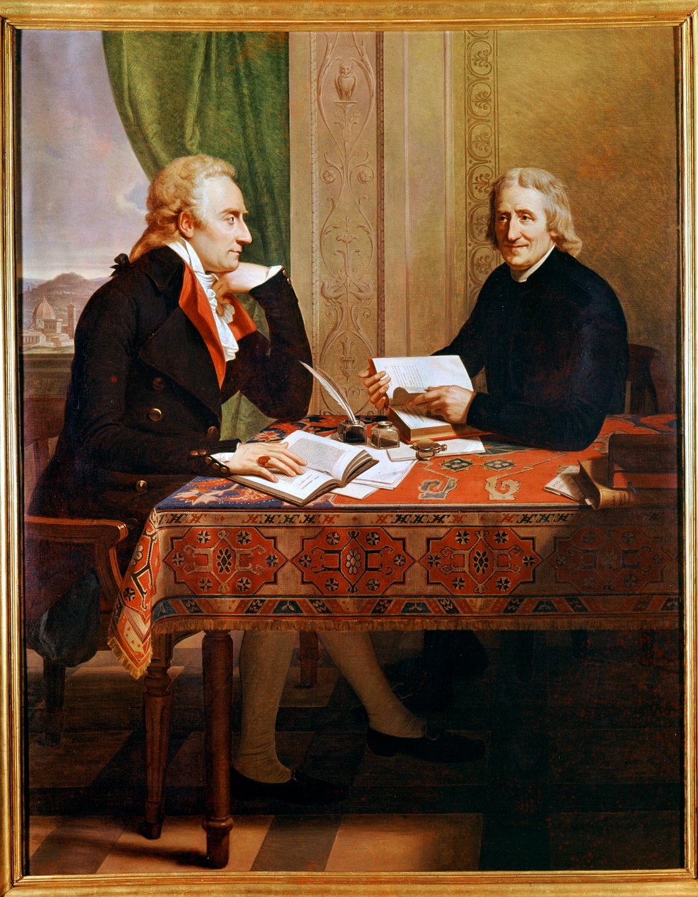 Vittorio Alfieri Tommaso Galuso apáttal (festmény) alkotó: Francois Xavier Fabre