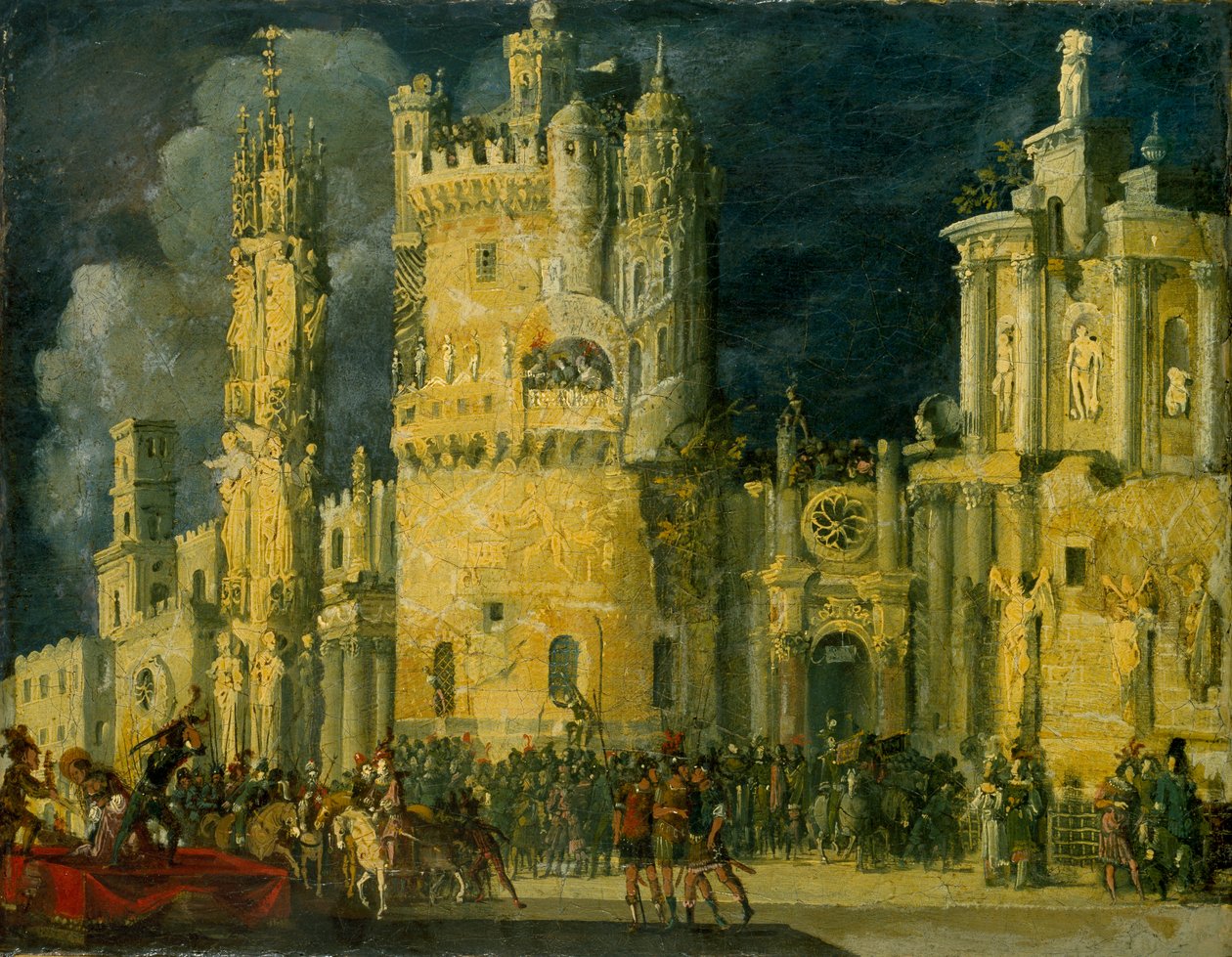 Egy női szent vértanúsága, 17. század eleje alkotó: Francois de Nome
