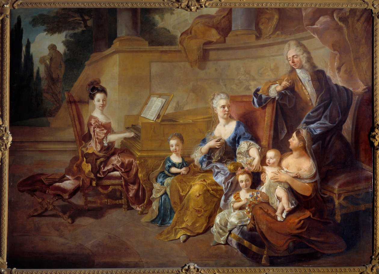 Franqueville családja. Francois De Troy festménye (1645-1730) alkotó: Francois de Troy