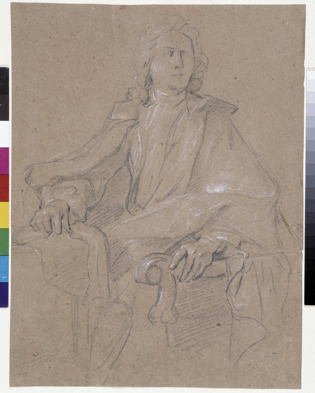 Jules Hardouin Mansart (1645-1708) portréja (olaj, vászon) alkotó: Francois de Troy