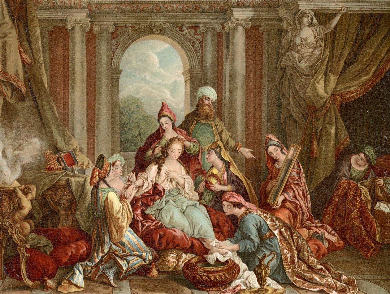 Eszter a királynak van feldíszítve alkotó: Francois de after Troy