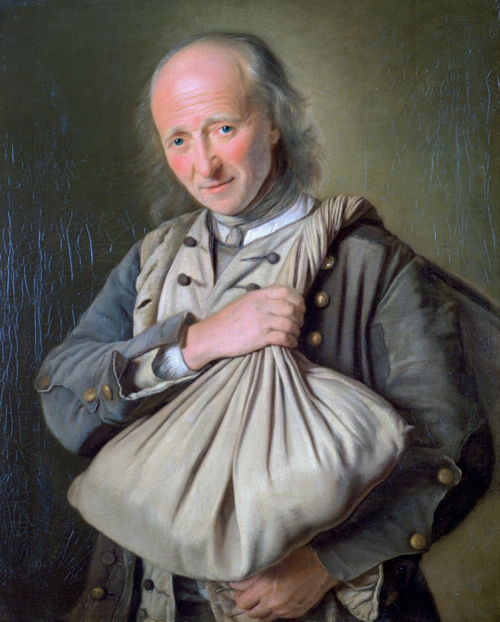Egy férfi kettős zsákkal, 1725-1778 alkotó: Francoise Duparc