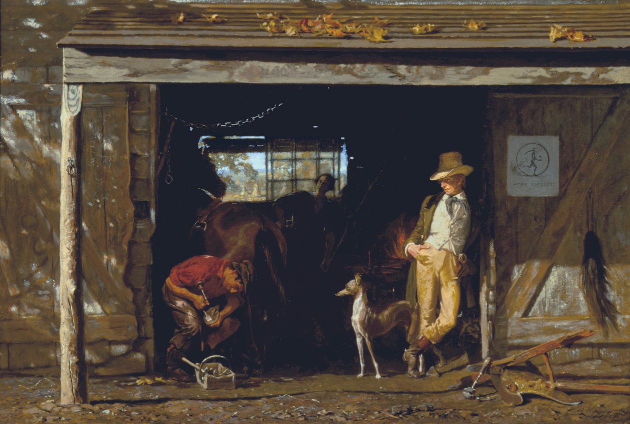 Szabadidő és munka, 1858 alkotó: Frank Blackwell Mayer