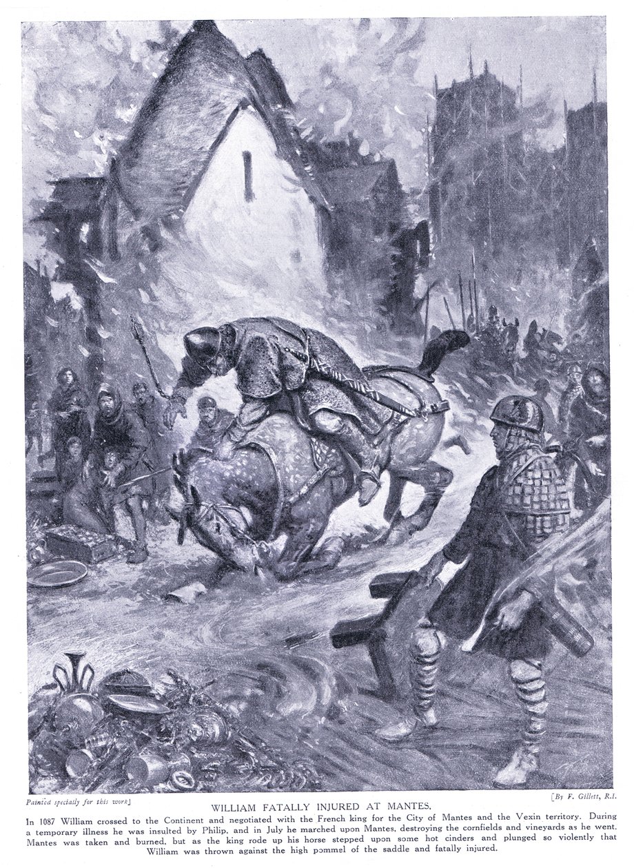 William halálosan megsérült Nantes-ban, az 1920-as években alkotó: Frank Gillett