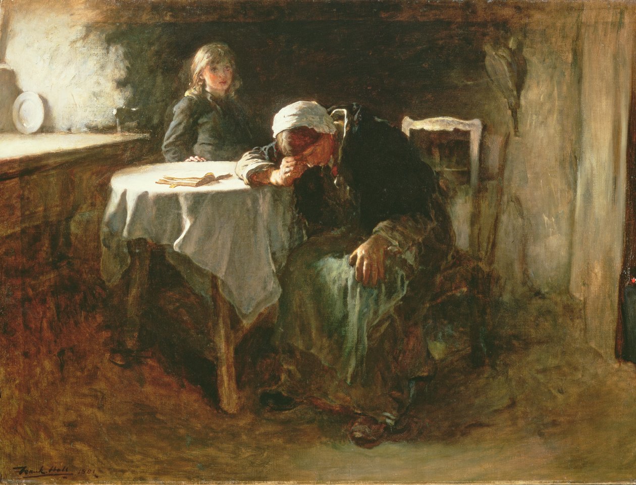 Kétségbeesés, 1881 alkotó: Frank Holl