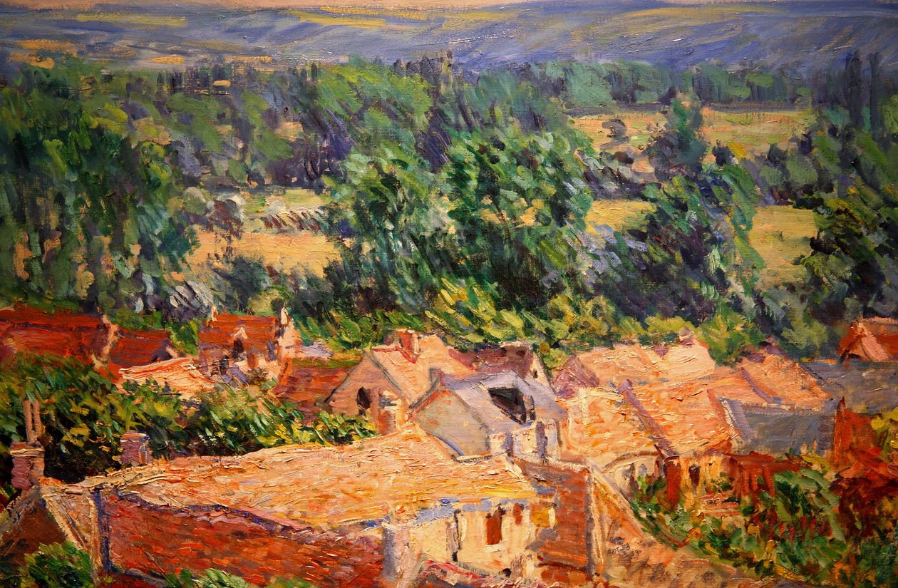 Kilátás Giverny falujára alkotó: Frank Kovalchek