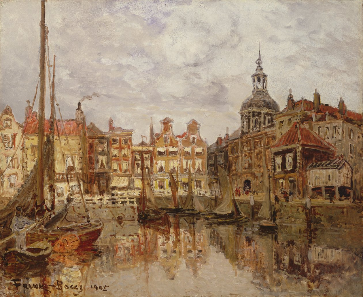 Egy kikötő, 1905 alkotó: Frank Myers Boggs