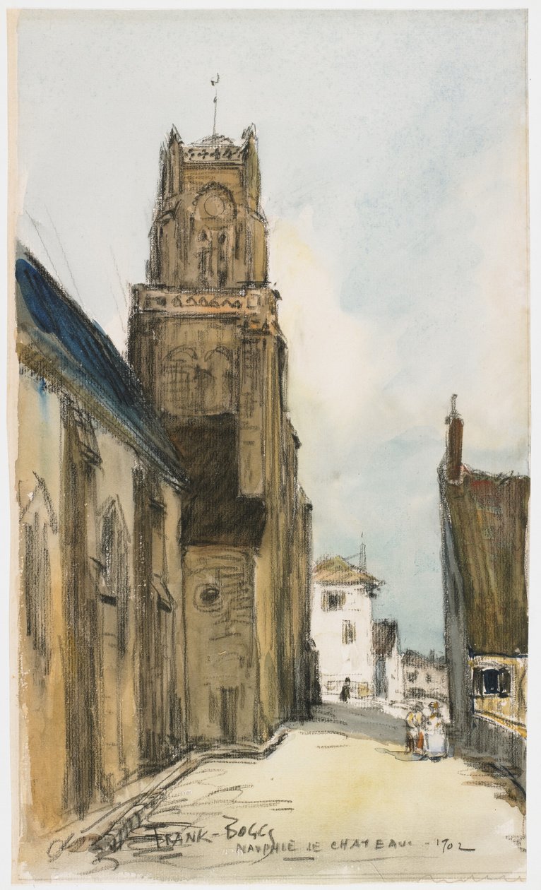 Nauphie de Chatêau, 1902 (wc és grafit, papír) alkotó: Frank Myers Boggs