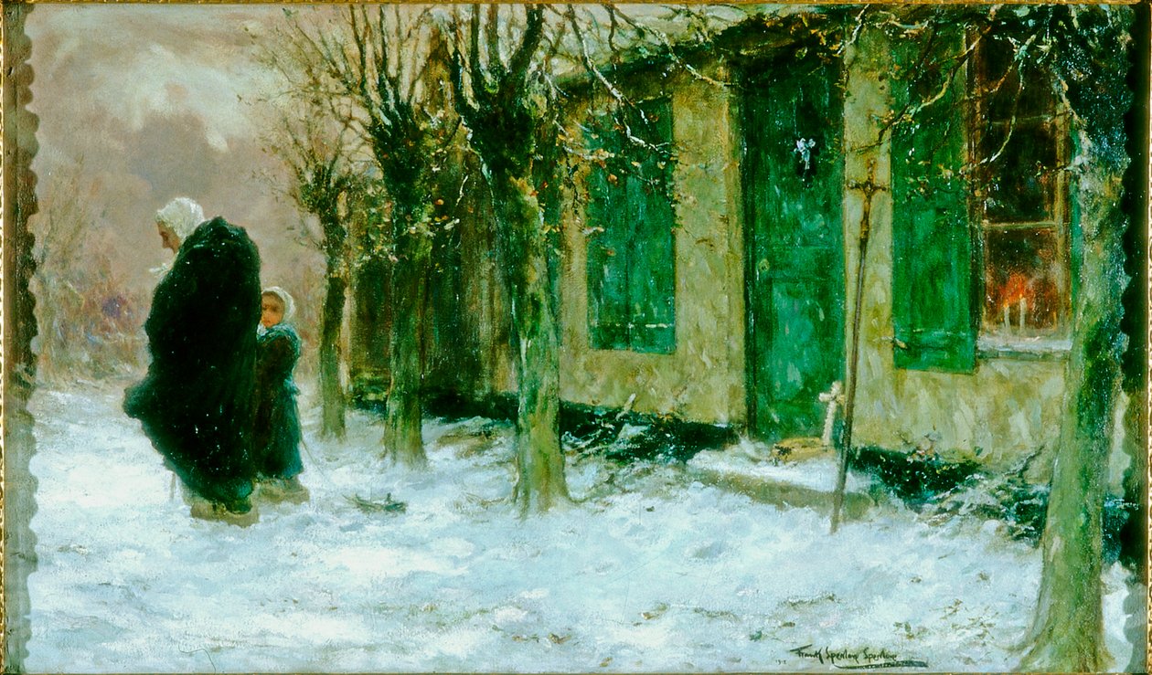 A zöld redőnyök, Viaticum, Belgium, 1918 alkotó: Frank Spenlove Spenlove