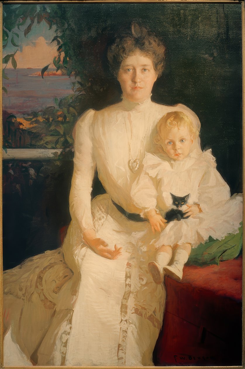 Emma Thaw Sándor fiával alkotó: Frank Weston Benson