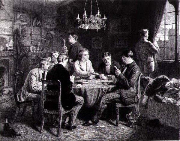 Álmodozás - Hang a távolból, vésette Robert W. Macbeth (1848-1910) pub. írta Thomas McLean alkotó: Frank (after) Dicksee