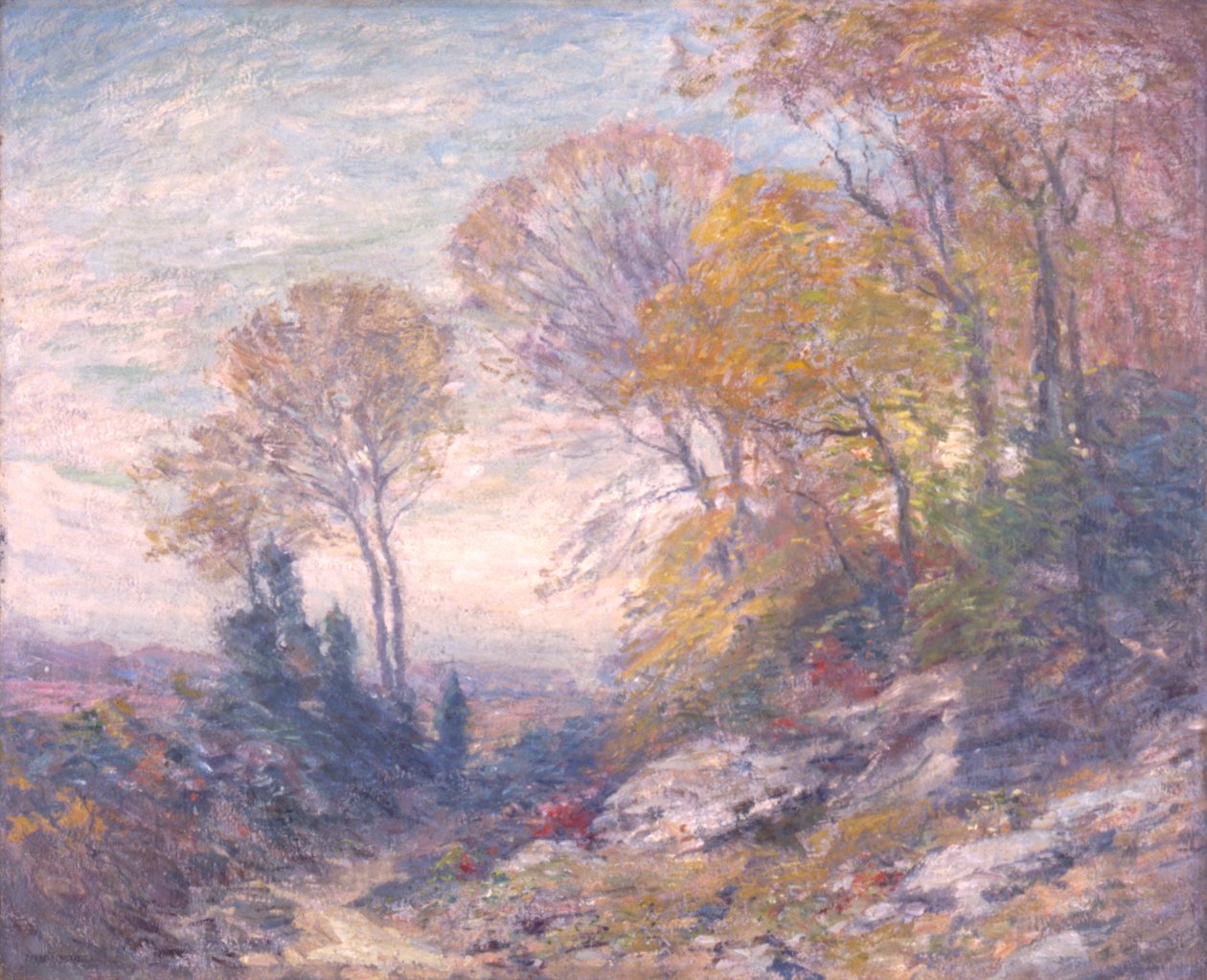 Októberi reggel alkotó: Frank A. Bicknell