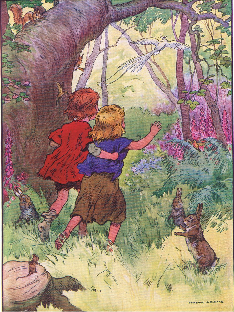 A gyerekek elvesztek, a Blackie & Son Limited által kiadott Hansel and Gretel 1940 körül alkotó: Frank Adams