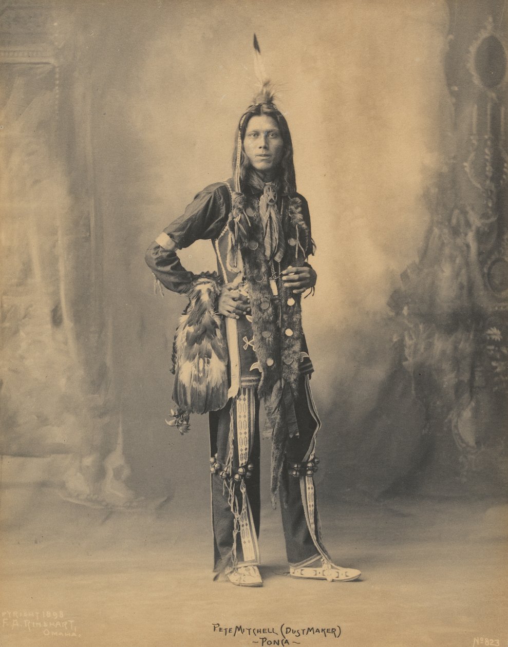 Pete Mitchell (DustMaker) -Ponca-, 1898 (platina palládium nyomat) alkotó: Frank Albert Rinehart