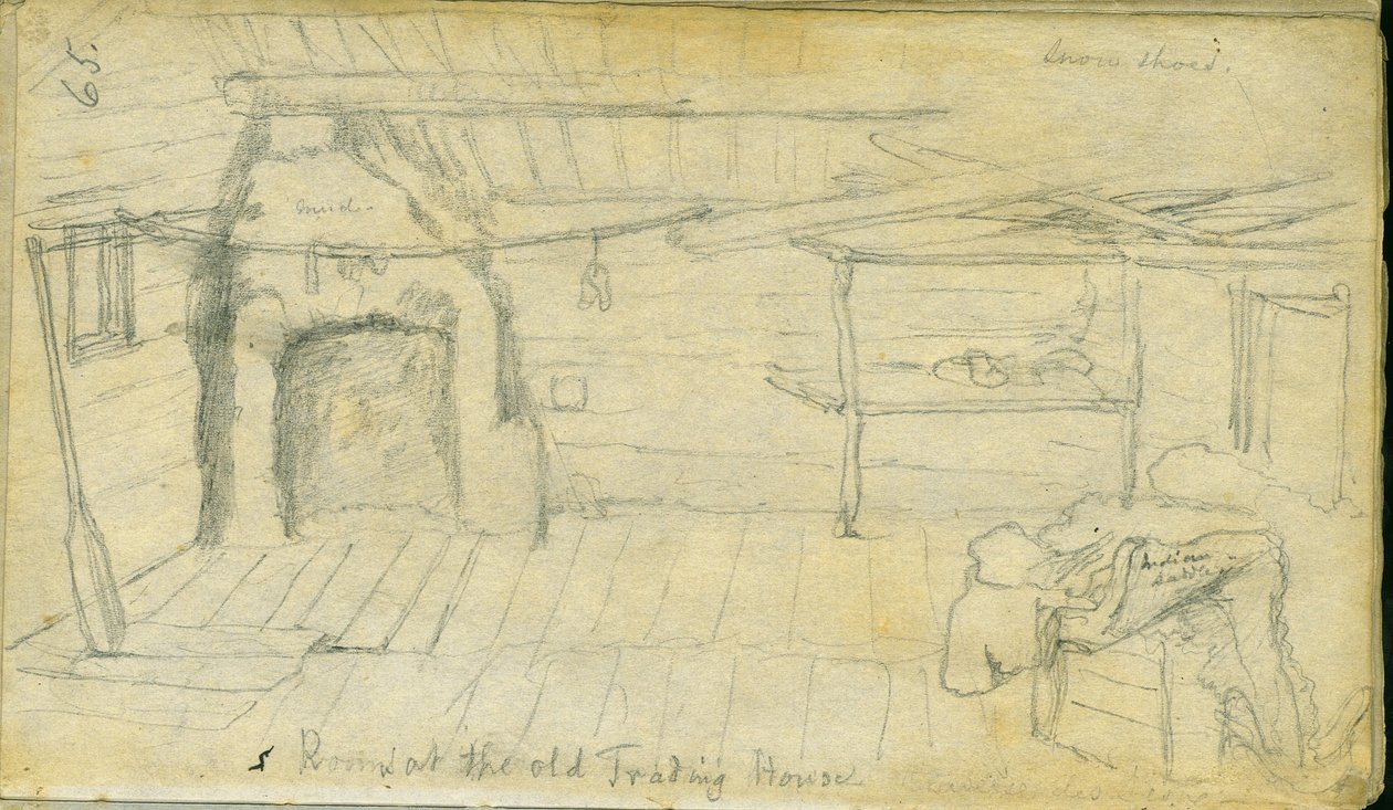 Szoba a régi kereskedőházban, 1851 alkotó: Frank Blackwell Mayer
