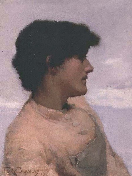 Ábratanulmány, Newlyn alkotó: Frank Bramley