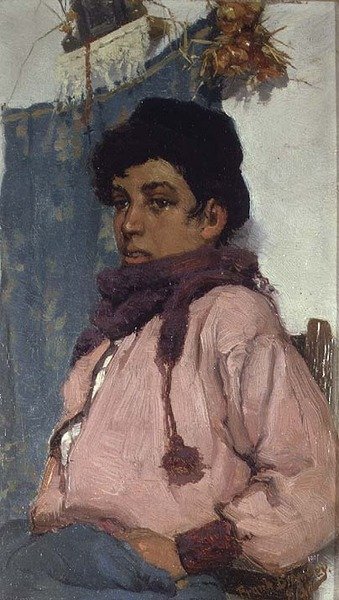 Az olasz halászfiú alkotó: Frank Bramley