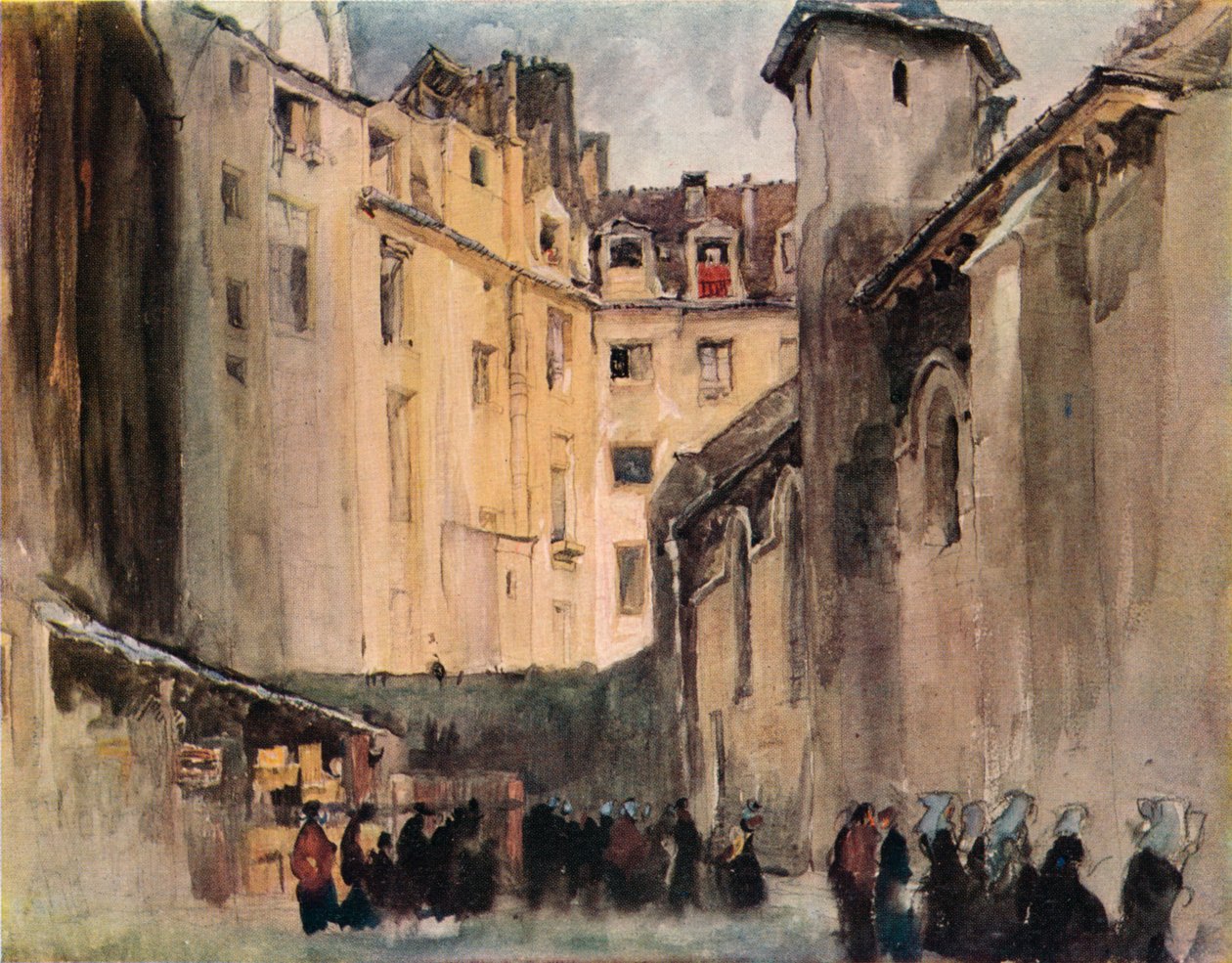 "Szent Julien-le-Pauvre templom", 1915 alkotó: Frank Brangwyn