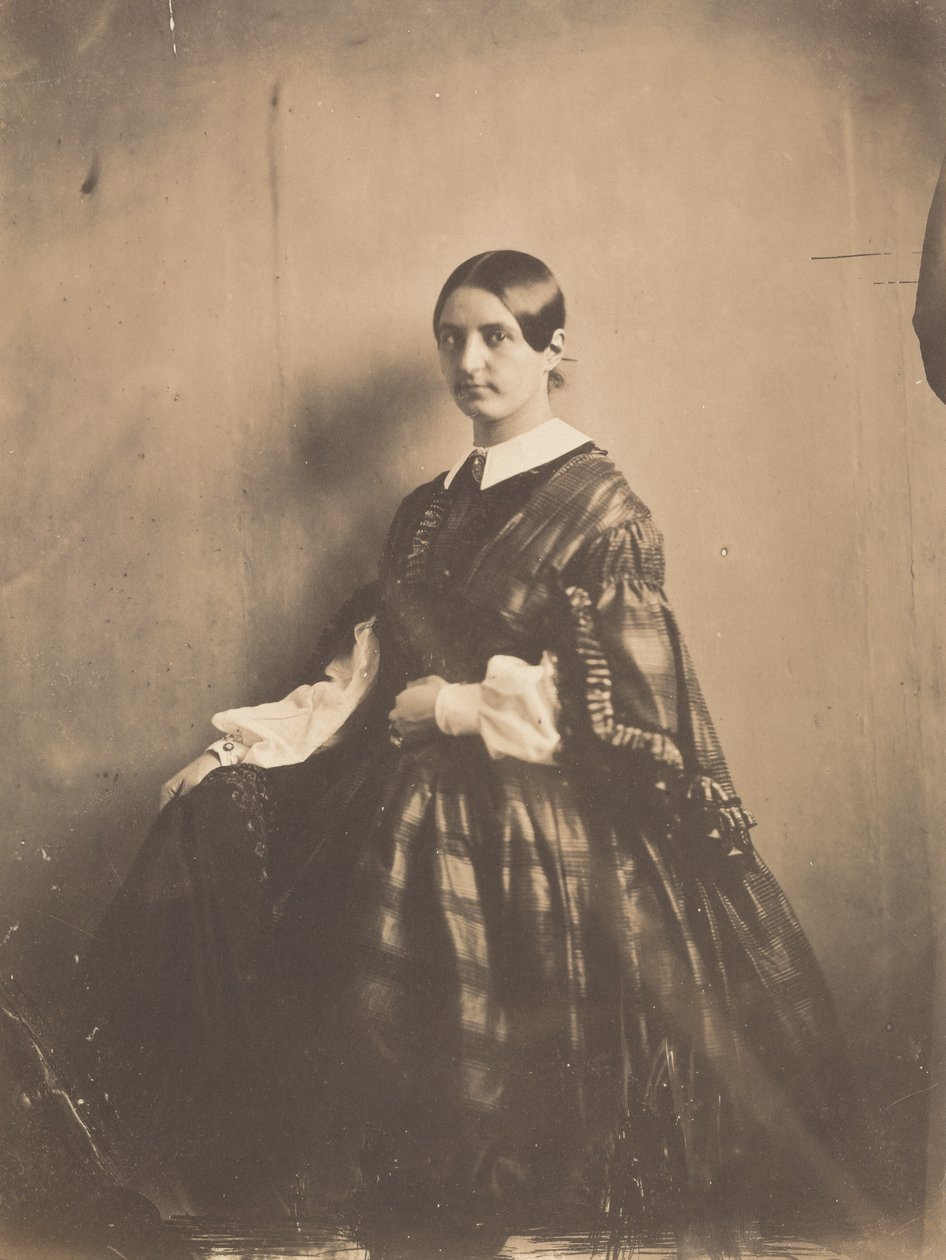 Egy nő portréja,c. 1850 (fotó) alkotó: Frank Chauvassaigne