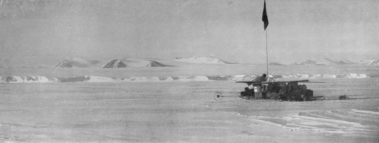 A Wilson Piedmont-gleccser, a folyamatos jégsziklákat mutatja, c1911, 1913 alkotó: Frank Debenham