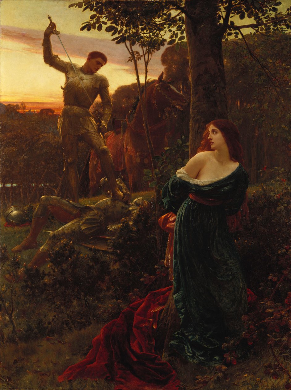 Lovagrend, 1885 alkotó: Frank Dicksee