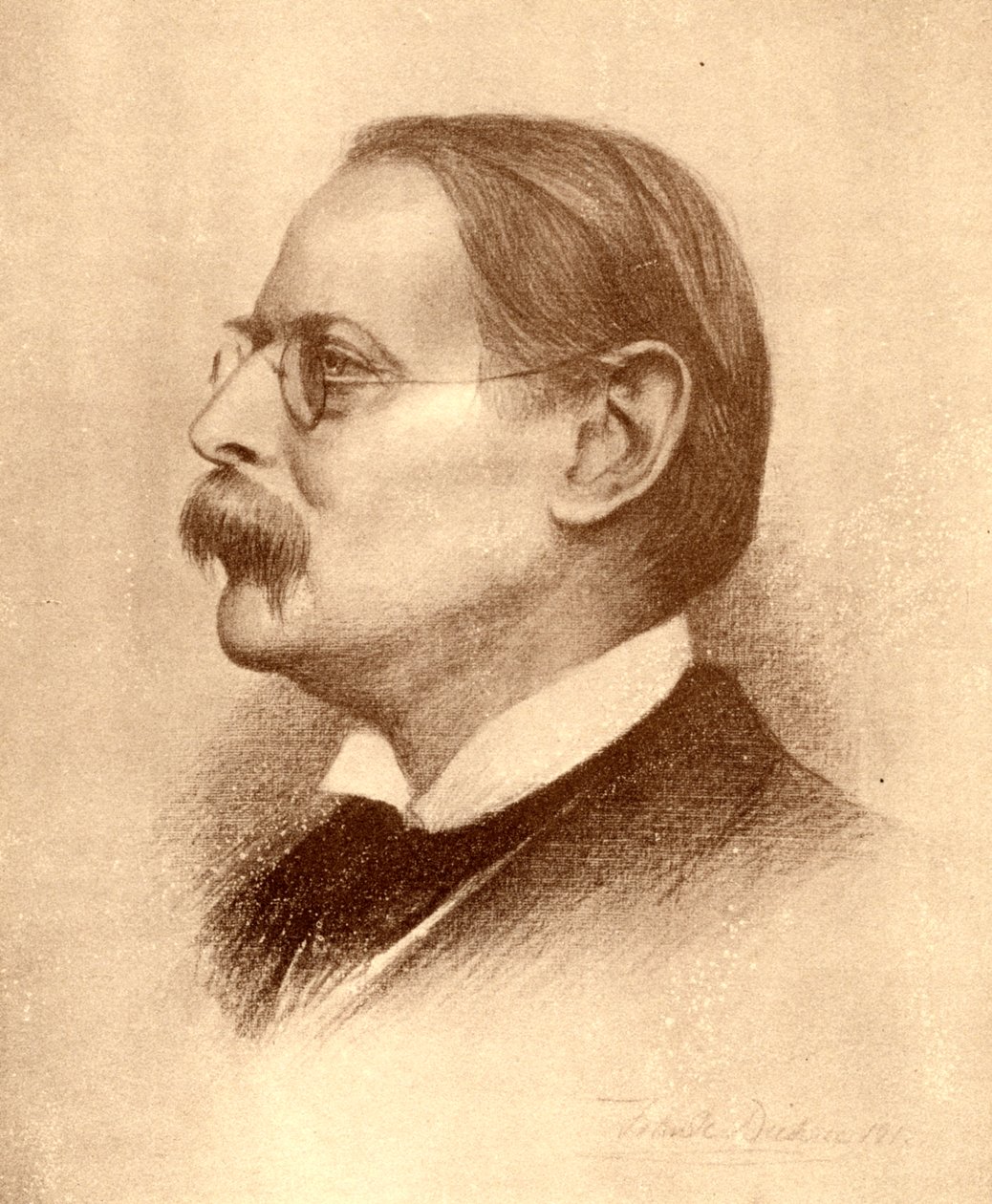 Edmund William Gosse angol költő, író és kritikus, 1913. alkotó: Frank Dicksee