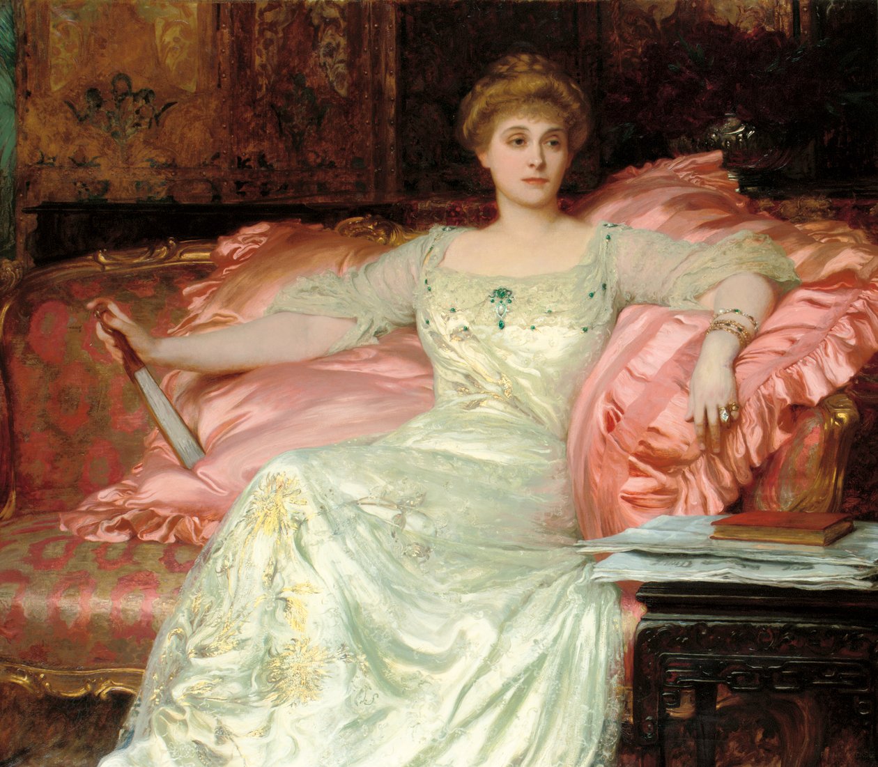 Mrs. W. K. D"Arcy portréja, 1902 alkotó: Frank Dicksee