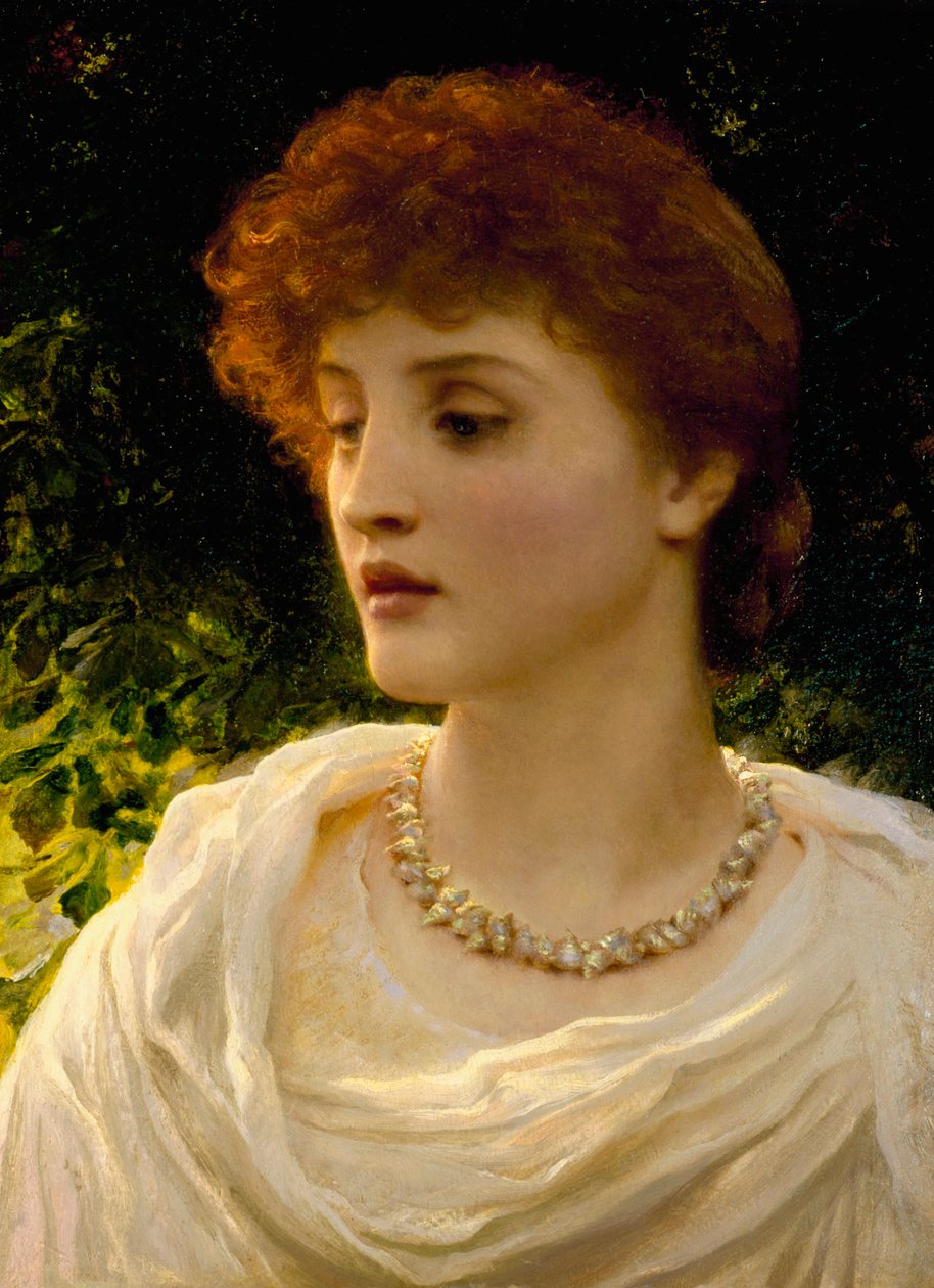 "Sylvia" Egy fiatal nő portréja az angol viktoriánus polgárságból. Frank Dicksee (1853-1928) festménye Magántulajdon. alkotó: Frank Dicksee