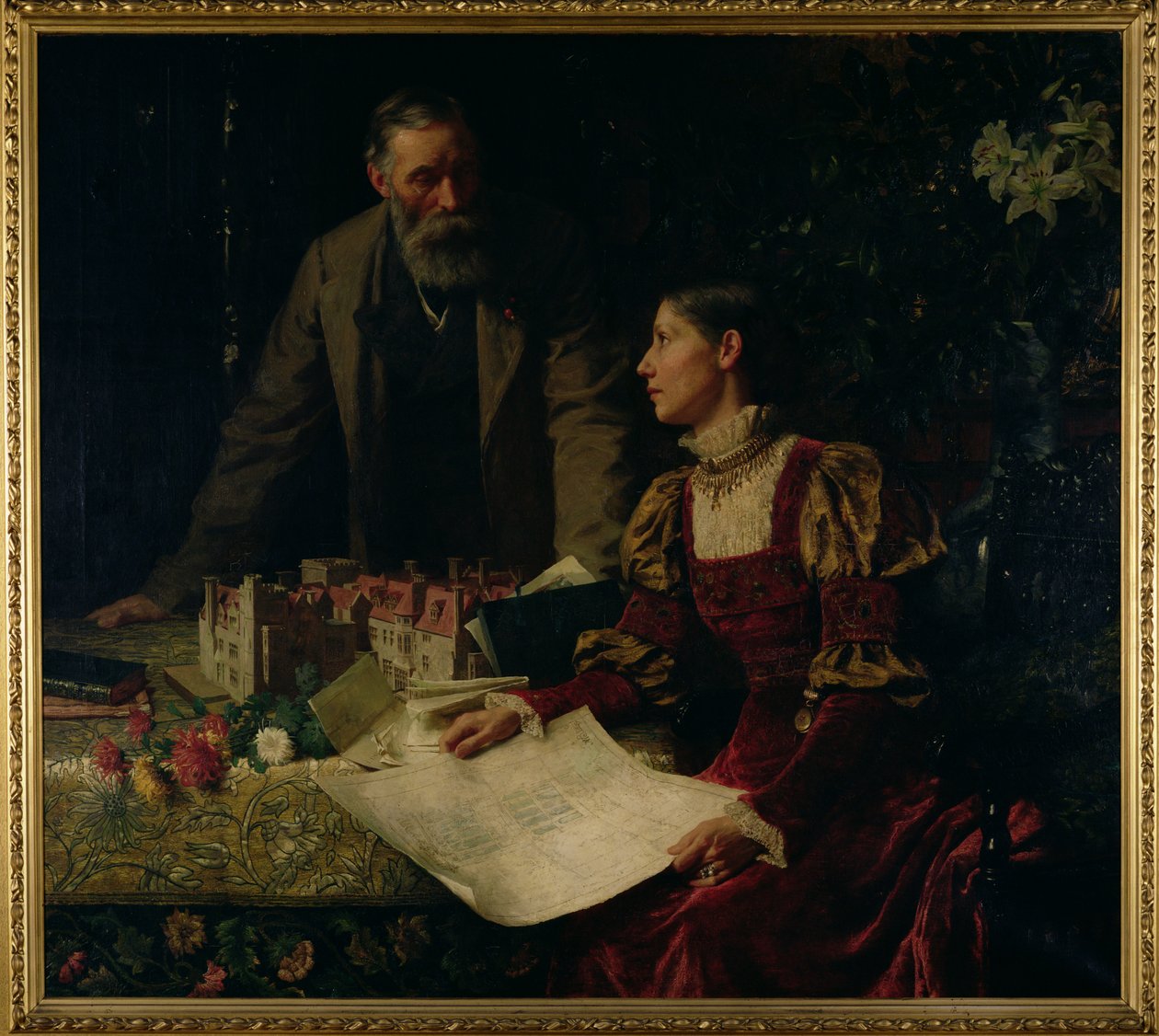 A házépítők, 1879 alkotó: Frank Dicksee