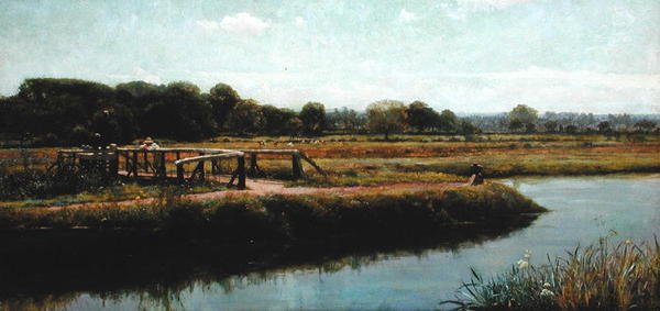 Walsham Meads (olaj, vászon) alkotó: Frank Dicksee
