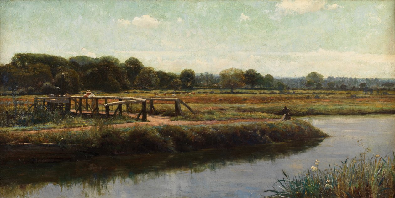Walsham Meads (olaj, vászon) alkotó: Frank Dicksee